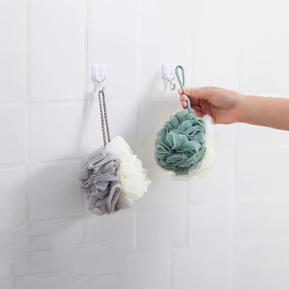 Éponge mousseuse en maille de douche douce