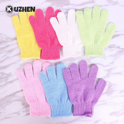 Gants de bain extensibles en éponge de massage corporel