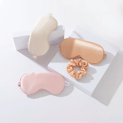 Customize Box Set Hair Scrunchies Band Two/Three/Four Pieces Travel Portable Sleeping Eye Mask Set for Travel and Gift