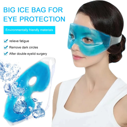 Masque pour les yeux glacé rafraîchissant, soulagement de la Fatigue, élimine les cernes