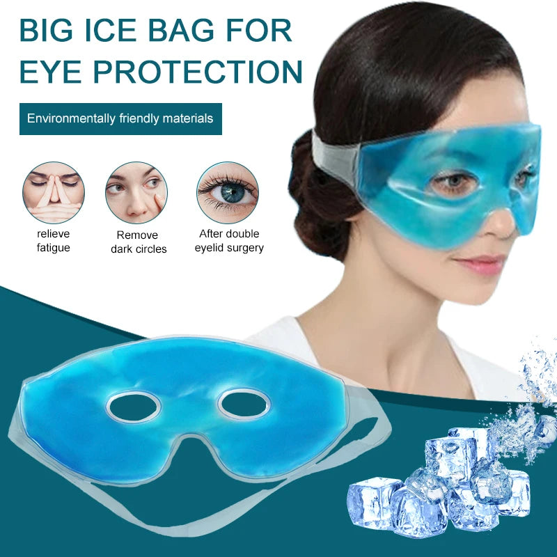 Masque pour les yeux glacé rafraîchissant, soulagement de la Fatigue, élimine les cernes