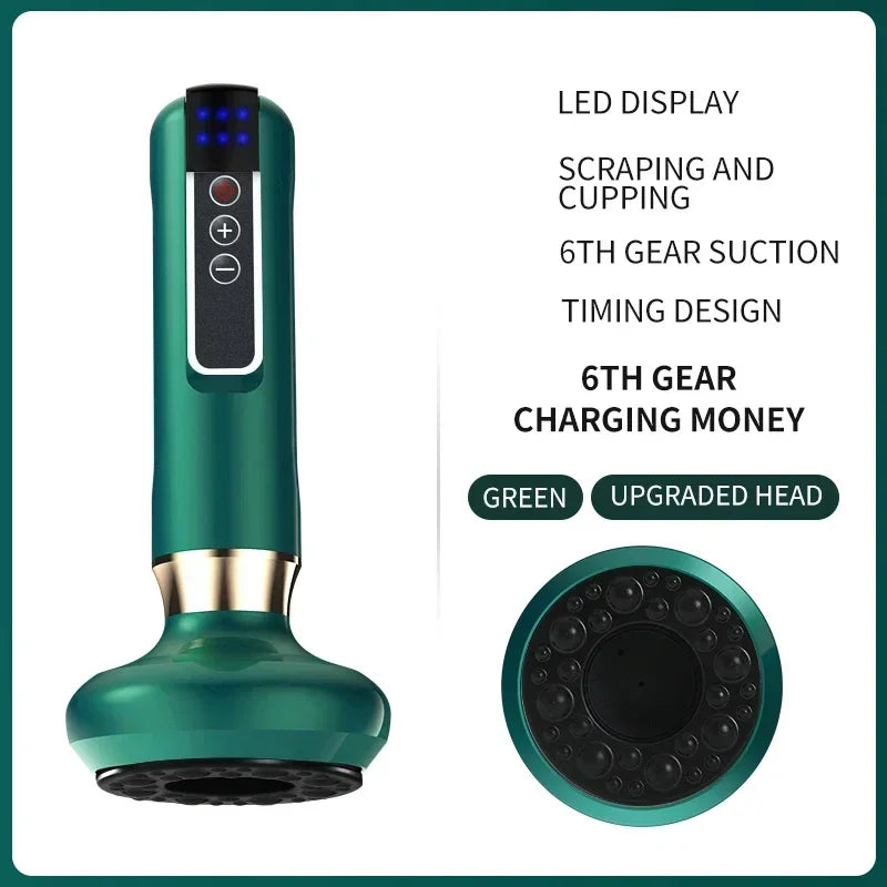 Masseur électrique tricolore Anti-Cellulite ventouse sous vide beauté santé grattage chaleur infrarouge minceur 