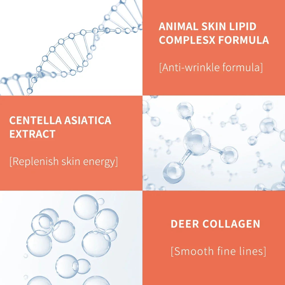Crème pour les yeux au collagène peptide, Anti-rides, Anti-âge, élimine les cernes, soin des yeux contre les poches et les poches, hydrate la crème de soin pour les yeux