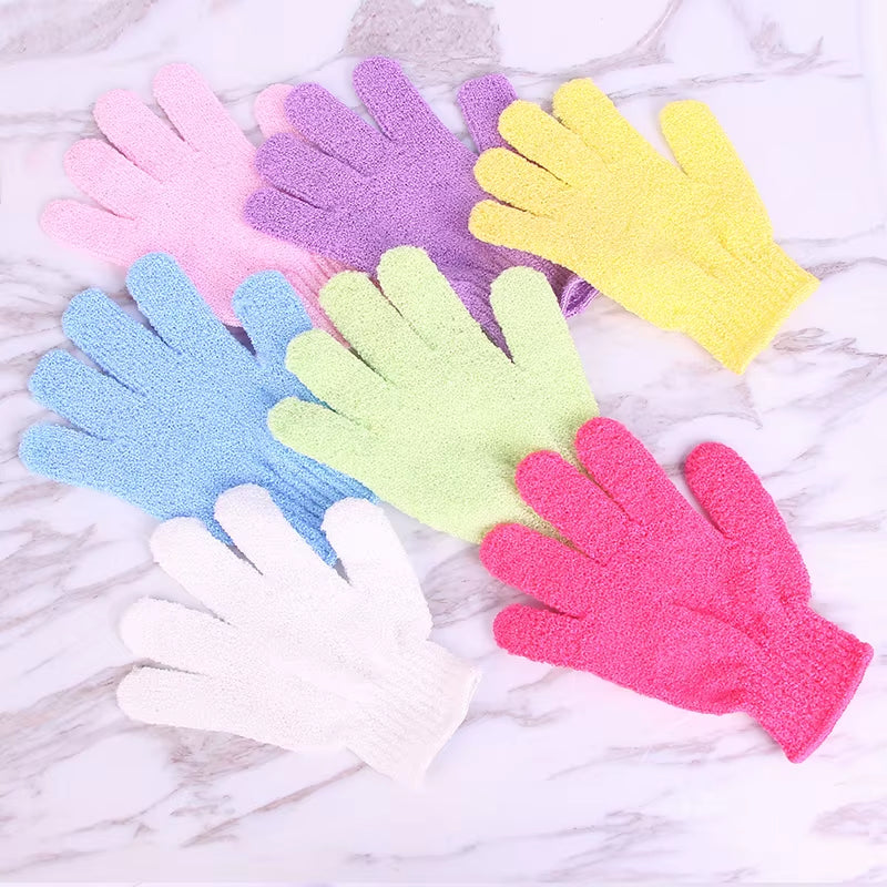 Gants de bain extensibles en éponge de massage corporel